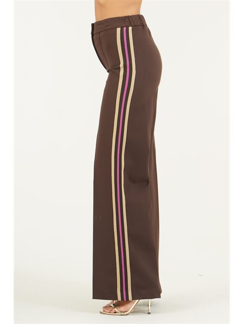 Pantalone in viscosa elastica GM by Gai Mattiolo | GM4301MORO